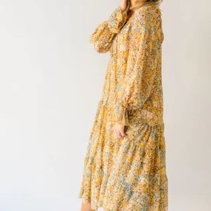 Floral tiered maxi dress